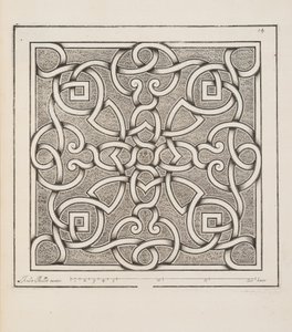 Progetto per Parterre, da Theatre des Plans et Jardinages, pub.1652 da André Mollet