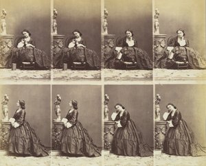 Berthe, 1862 da Andre Adolphe Eugene Disderi