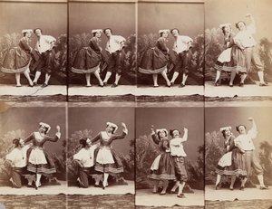 Eugénie Schlosser et Coralli, 1863 da Andre Adolphe Eugene Disderi