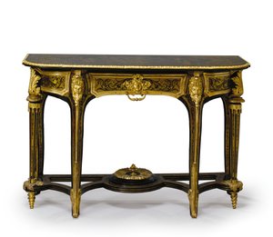 Una coppia di tavoli da parete Luigi XIV, c.1710 da Andre Charles (attr. to) Boulle