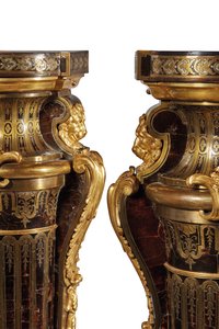 Coppia di plinti Luigi XIV da Andre Charles Boulle