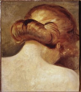 Collo di donna bionda con chignon. Dipinto di Andre Derain (1880-1954) 1928 Parigi. Centro nazionale d