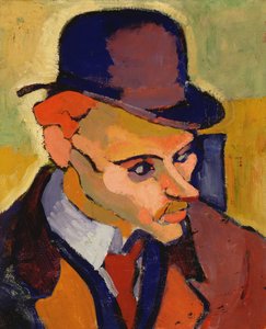 Testa di uomo (Ritratto di M. Gilbert) 1907 (olio su tela)