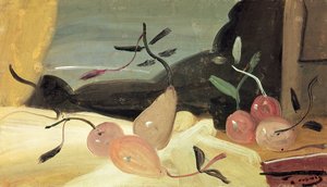 Natura morta con pere (olio su tela)