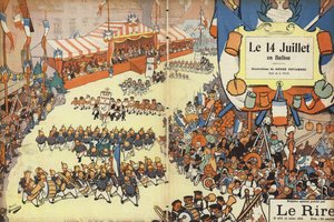 Parata del Giorno della Bastiglia, illustrazione per Le Rire