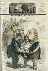 Una coppia di amici, Hippolyte de Villemessant (1812-1879), direttore del Figaro e il Principe Philippe d