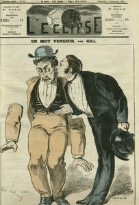 Una parola vendicativa, il primo gentiluomo ha le braccia cadenti quando sente la parola "censura". Copertina di "L