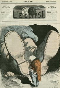 Adolphe Thiers (1797-1877), statista francese. Copertina in "L