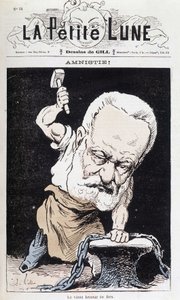 Amnistia! : Il vecchio rompiferro (Caricatura di Victor Hugo) - di Gill, in "La Piccola Luna" da Andre Gill