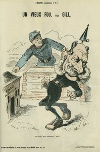 Un vecchio sciocco, caricatura di Guglielmo I di Germania (1797-1888). Supplemento in 