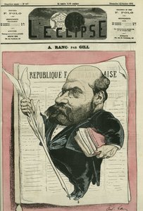 Arthur Ranc (1831-1908), giornalista e politico francese. Copertina in "L