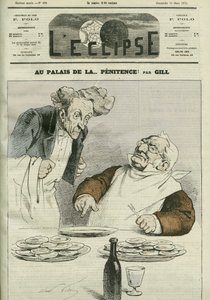 Al palazzo della penitenza, caricatura del Presidente della Repubblica Adolphe Thiers. Copertina di "L