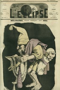 Belisario che mendica dicendo "è per il bambino". Copertina di "L