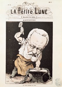 Caricatura di Victor Hugo (1802-85) dalla copertina di 