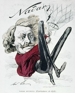 Caricatura di Nadar di Gill da Andre Gill
