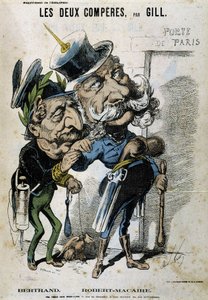 Caricatura su Napoleone III e Bismarck - di Gill, in 