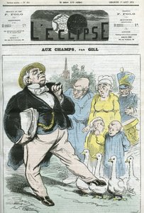 Caricatura "aux champs". Copertina in "L