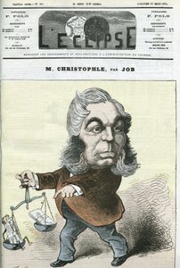 Caricatura di Albert Christophle, politico francese. Copertina in "L