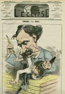 Caricatura di Amedee de Noe dit Cham (1818-1879), caricaturista francese. Copertina di "L