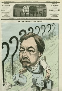 Caricatura di François Césaire de Mahy (1830-1906), medico, giornalista e politico francese. Copertina di "L