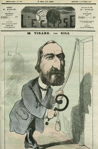 Caricatura di Pierre Tirard (1827-1893), politico francese. Copertina di "L