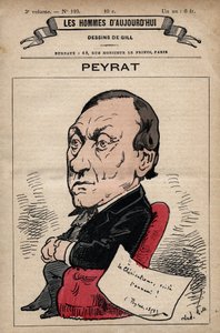 Caricatura di Alphonse Peyrat (1812-1890) giornalista inglese da 