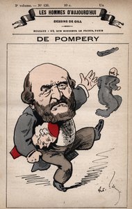 Caricatura di Edouard de Pompery 1812-1895 da 