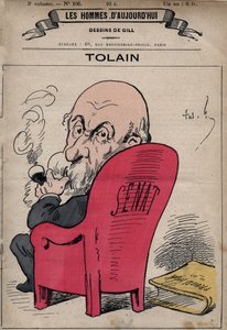 Caricatura di Henri Louis Tolain (1828-1897) politico francese - da 
