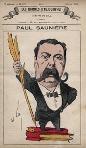 Caricatura di Paul Sauniere (1827-1894) da 