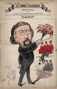 Caricatura di Theodore Joseph Jules Cazot (1821-1912) politico francese, da 