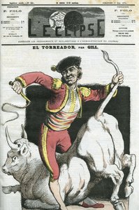 Caricatura di un torero. Copertina di "L