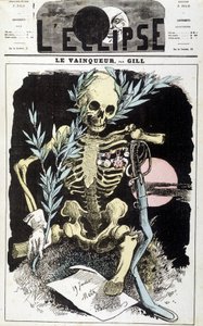 Sconfitta della guerra di Sedan. Il vincitore. Disegno di Gill, in 