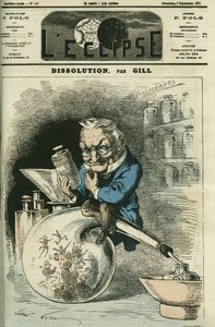 Dissoluzione, Adolphe Thiers (1797-1877), storico e Presidente della Repubblica. Copertina in 