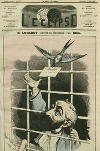 Edouard Simon Lockroy (1838-1913), politico francese, deputato di Marsiglia. Copertina in "L
