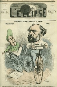 Emille Ollivier (1825-1913), politico francese. Copertina in 