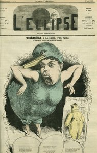 Emma Valendon detta Theresa, cantante in "Le anatre tirolesi" al Teatro Gaite. Copertina in "L