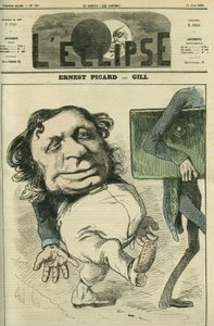 Ernest Picard (1821-1877), politico francese. Copertina in "L