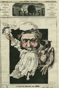 Eugene Rouher (1814-1884), politico francese, leader del partito bonapartista. Copertina in "L