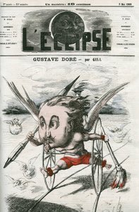 Gustave Dore, pittore, illustratore e caricaturista francese. Copertina in 