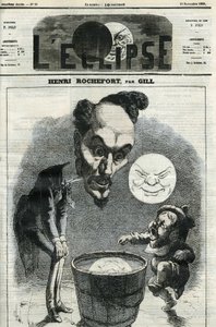 Henri Rochefort (1831-1913), giornalista, scrittore e politico francese. Copertina in 