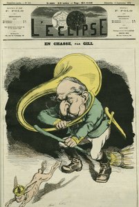 A caccia, Louis-Napoleon Bonaparte (1808-1873), Presidente della Repubblica nel 1848 e Imperatore di Francia dal 1852 al 1871. Copertina in "L