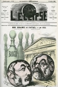 Jules Louis Joseph Brame (1808-1878) politico francese e Louis Emile Javal (1839-1907), politico francese. Copertina in "L
