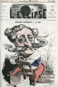 Jules Noriac (1827-1882), scrittore, critico e giornalista francese. Copertina in "L