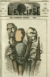 Les Gourdins riuniti, creazione di un nuovo diario satirico. Copertina in "L