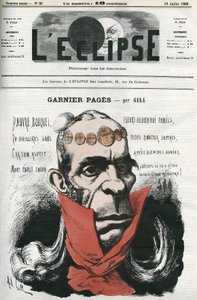 Louis Antoine Garnier-Pages (Garnier Pages) (1803-1878), politico francese. Copertina in 