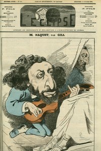 Ritratto di Alfred Naquet (1834-1916), politico francese. Copertina di "L