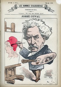 Ritratto di Armand Felix Maris Jobbe-Duval (1821-1889), pittore e politico francese. Caricatura di Gill, Parigi
