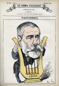 Ritratto di Auguste Emmanuel Vaucorbeil (1821-1884), compositore francese e direttore dell