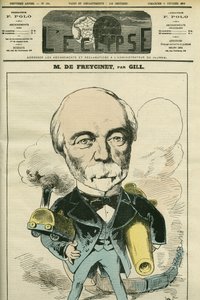 Ritratto di Charles Louis de Saulces de Freycinet (1828-1923), politico e ingegnere francese. Copertina di "L