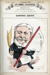 Ritratto di Edmond About (1828-1885), romanziere, drammaturgo e critico d